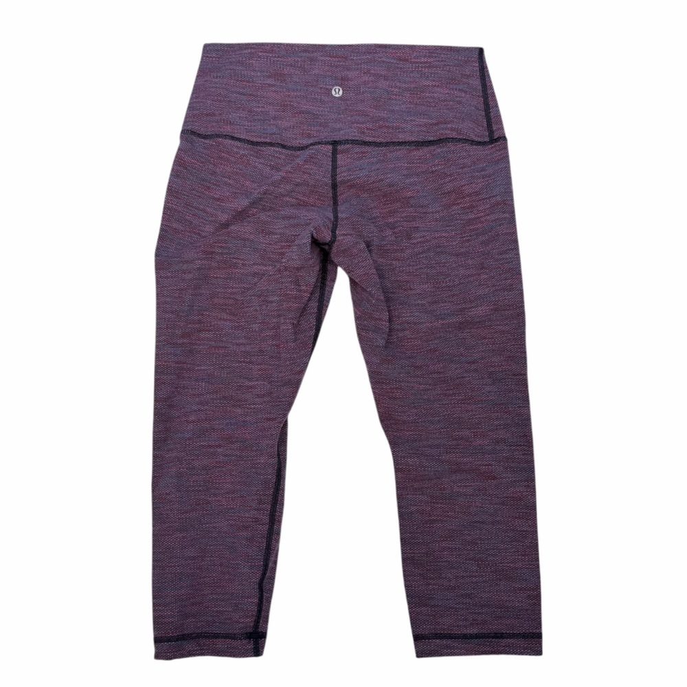 Lululemon Wunder Under Edged Stripe Jacquard Blueprint Royal Ruby |SIZE 10